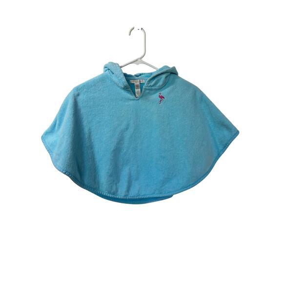 Pottery Barn Kids Swim Hooded Cover Up Terrycloth Cape Blue Size 12-18 Month - Picture 1 of 8